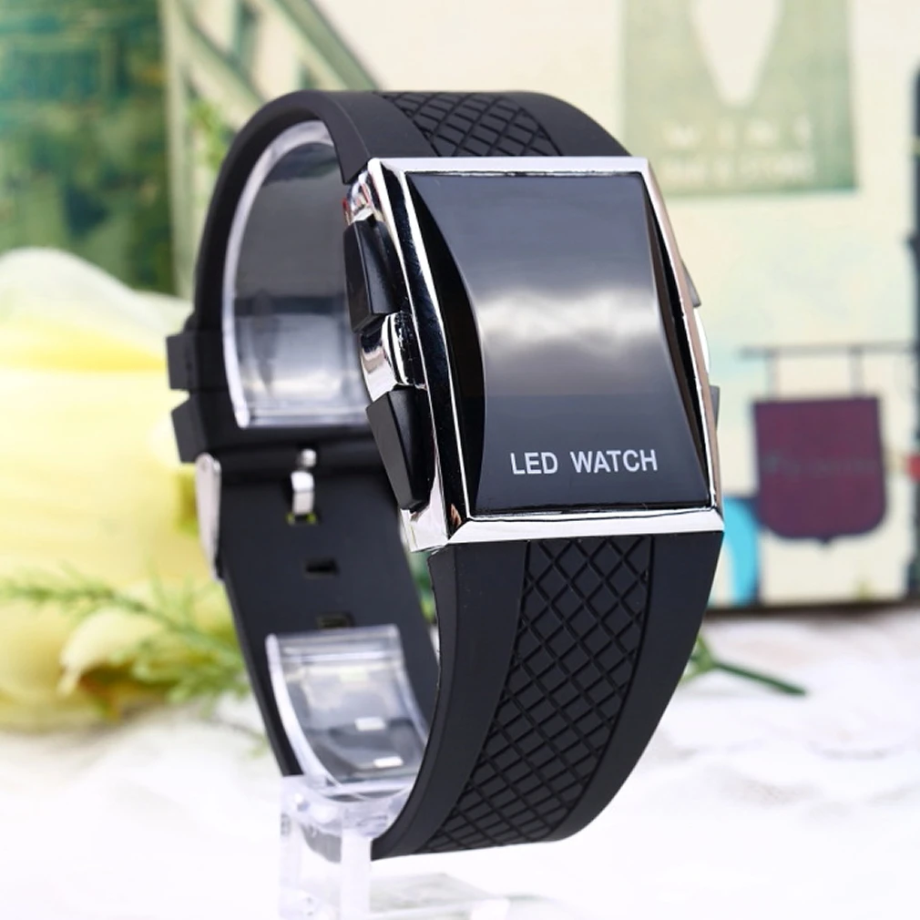 2017 унисекс спортивный цифровой светодиодный наручные часы день дата силиконовый