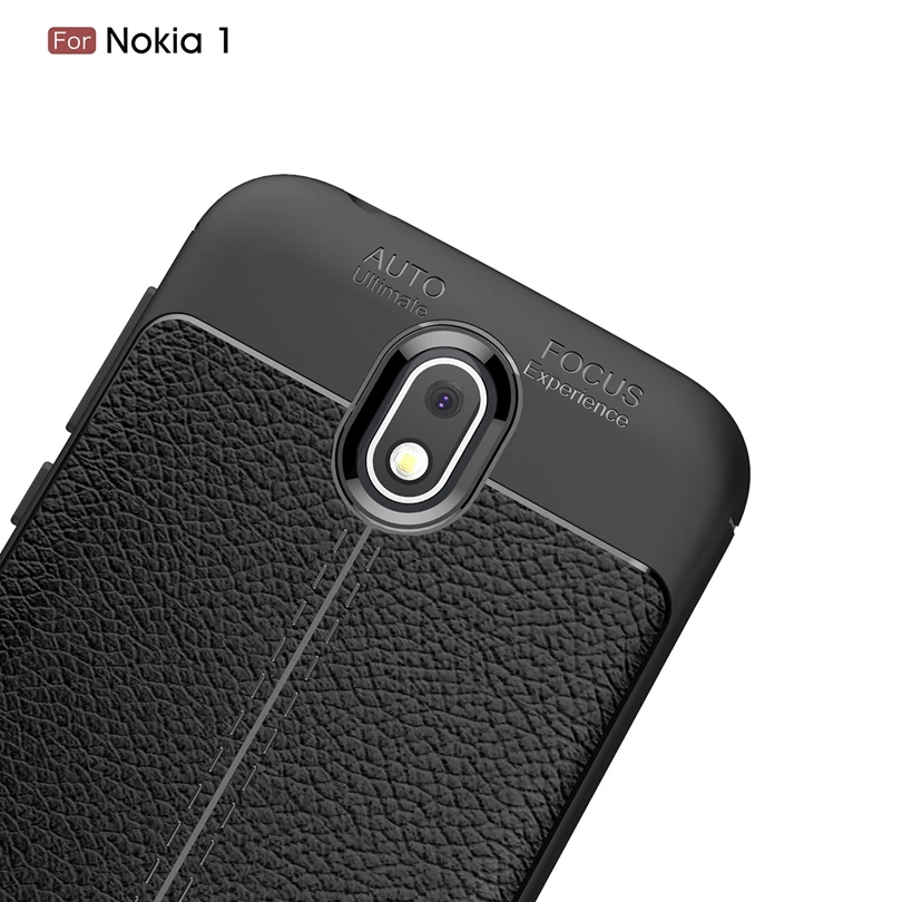 For Nokia 1 / Nokia1 Case Phone Back Protective Smartphone Soft Litchi striae Shockproof Cover | Мобильные телефоны и