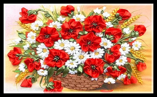 5D DIY полный набор для рисования с круглыми камнями и полотном картина цветок художественная ваза вышивка крестиком мозаичная картина, выполненная в технике алмазной вышивки Детская комната украшения картина - Цвет: Армейский зеленый