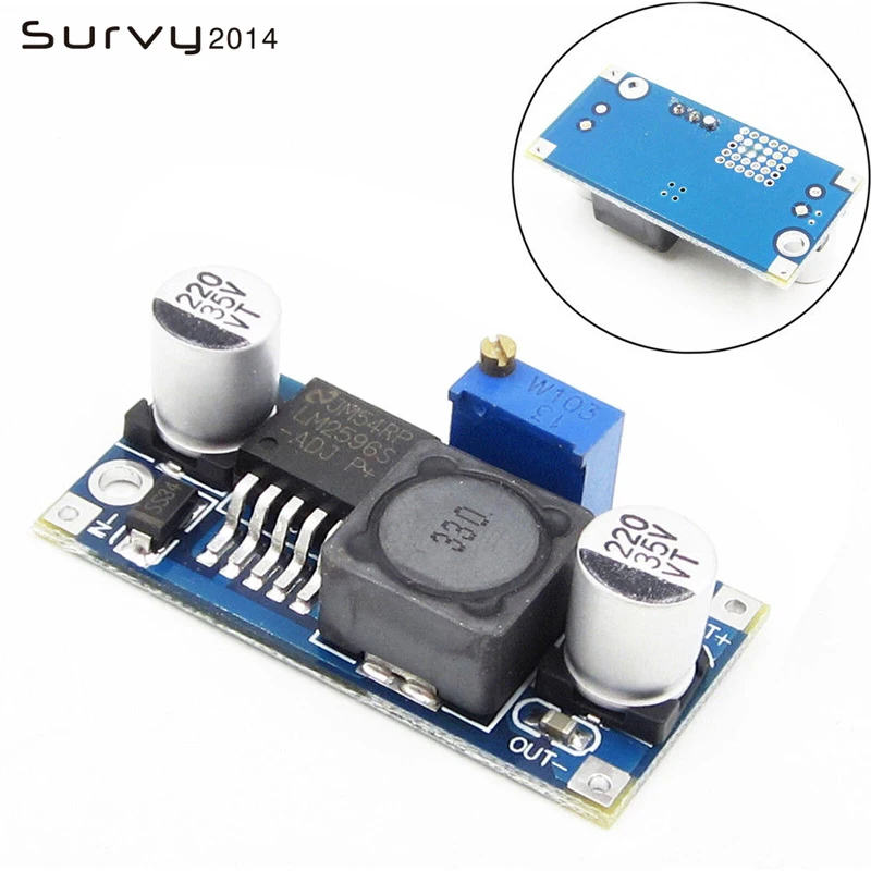 1 предмет DIP/SMD DC-DC понижающий преобразователь модуль LM2596 Питание доска Выход 23 В-35