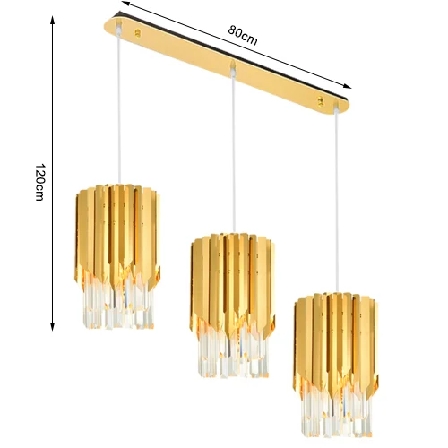 Серый Youlaike Modern Crystal Chandelier For Dining Room Single Light Polished Steel Suspension Lighting Fixtures LED Cristal Lustre - Цвет абажура: Серый