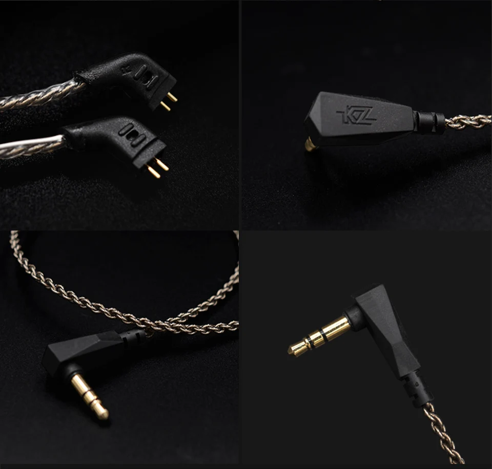 Kz Zs3/zs4/zs5/zs6/zsa 1,2 м чистота бескислородная медь гарнитура посеребренный провод 0,75 мм контактный кабель обновления для ZS10 ZST