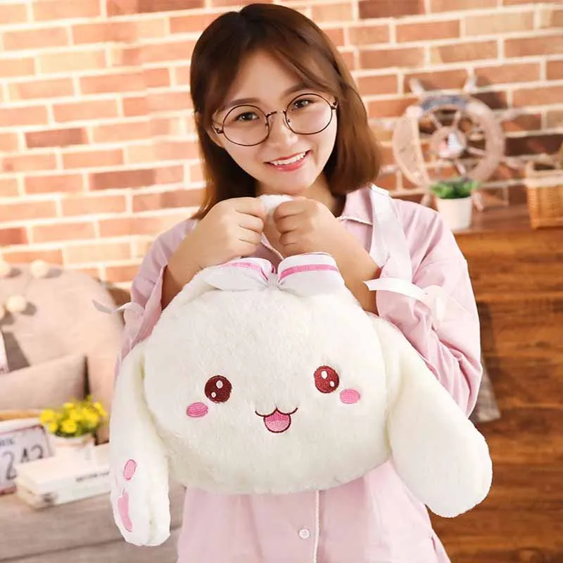 1 шт. 30x30 см Kawaii плюшевые рюкзаки с кроликом из мультфильма кукольные сумки ранец