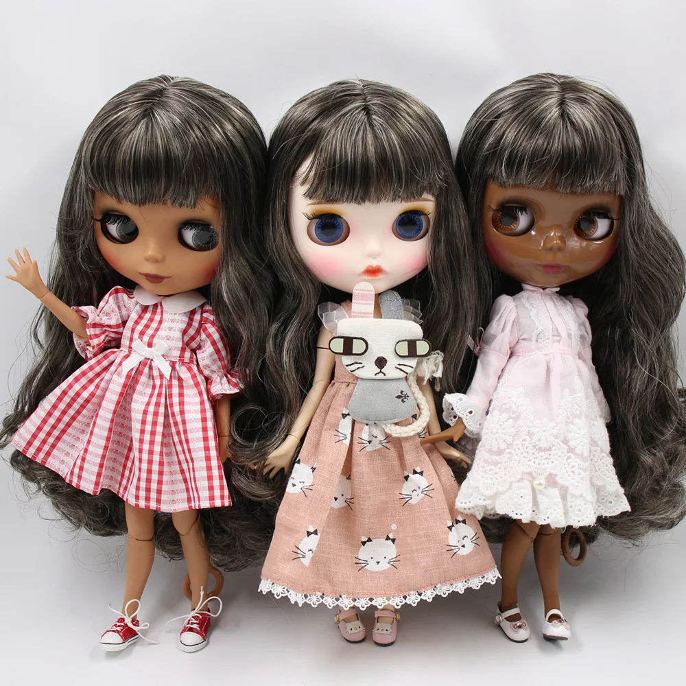 Кукла на заказ ICY DBS Blyth No.BL950/313 Black mix светлые волосы 1/6 bjd аниме ob24|Куклы| |