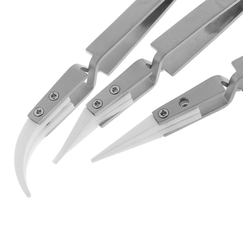 Высокоточный Непроводящий обратный керамический Пинцет термостойкий ручной