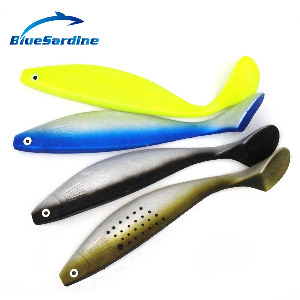 BlueSardine 70 г 24 см 4 шт. мягкий крючок для рыбной ловли Pesca Peche искусственные мягкие