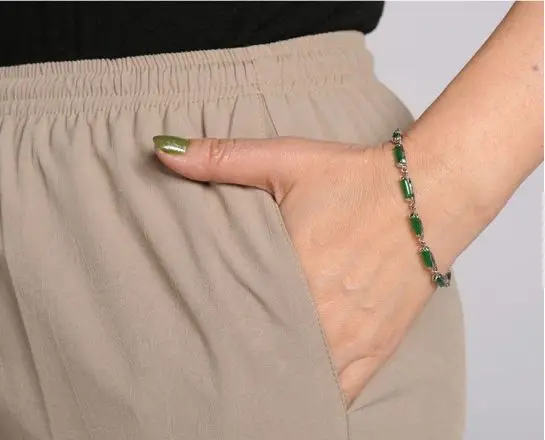 100% крепдешин эластичная тонкая талия прямые брюки полная длина|straight pants|full length