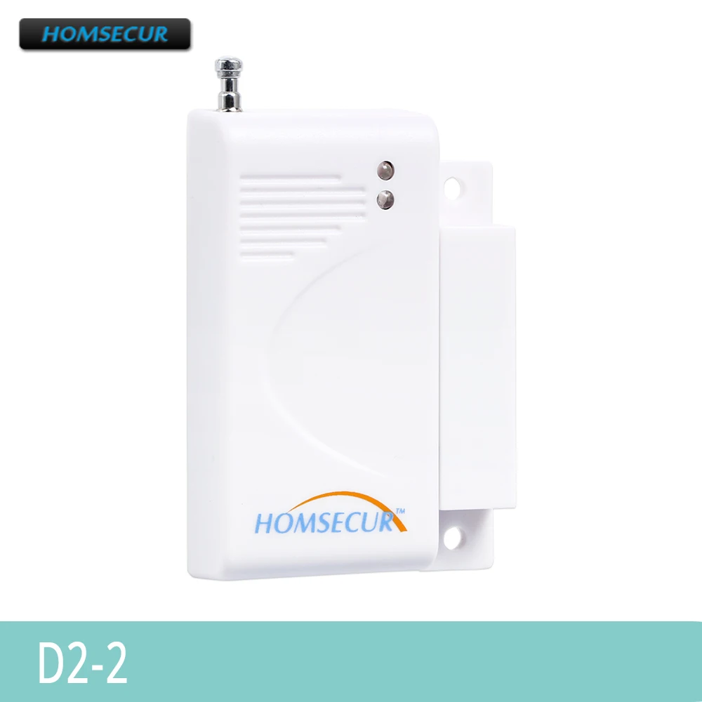 HOMSECUR(1 шт./2 шт./4 шт. опционально) D2-2 беспроводной датчик двери для нашей GSM системы сигнализации 433 МГц - Цвет: 1Pcs