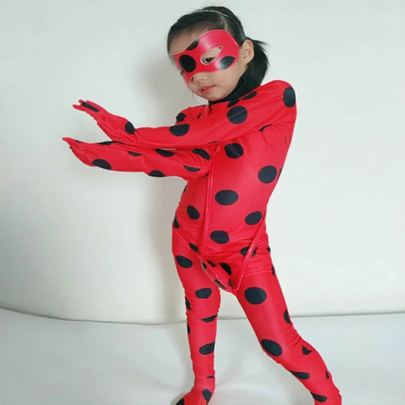 Бесплатная доставка Детский костюм для косплея на Хэллоуин комбинезон божьей