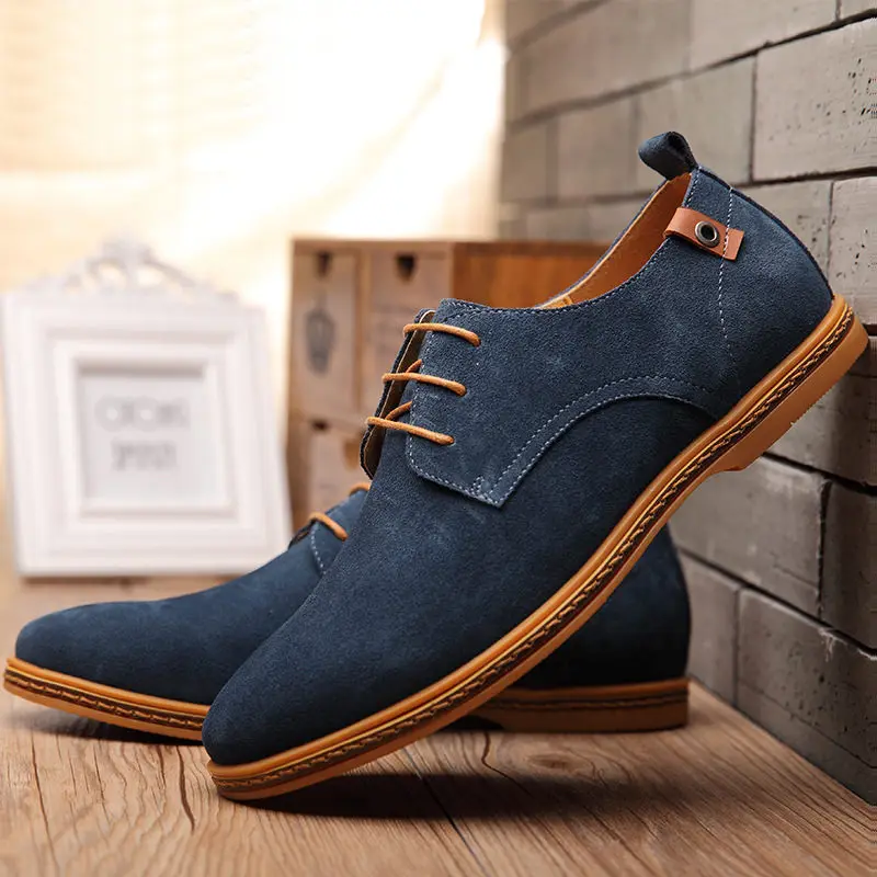

2020 New High Quality Men Casual Shoes Plus size Men Loafers Quality Cow Leather Casual Flats Shoes chaussure homme cuir zapatos