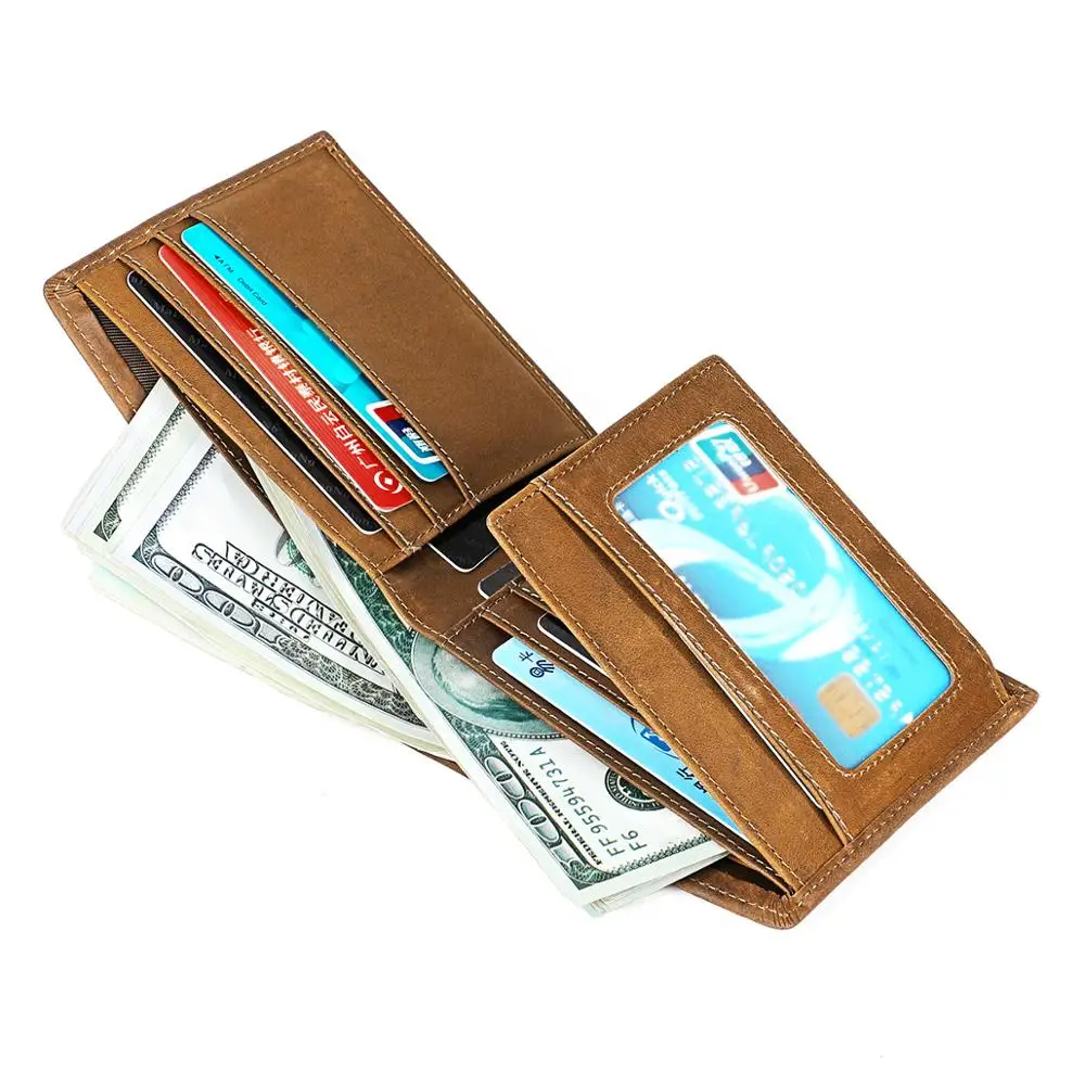 2019 модные короткие стильные мужские кошельки винтажный бумажник из натуральной
