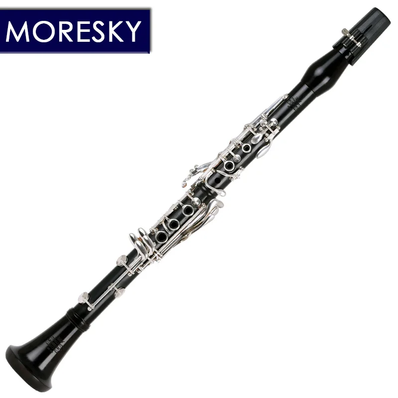 MORESKY Professional кларнет из черного дерева bB Tune 18 Key Посеребренная Медная твердая