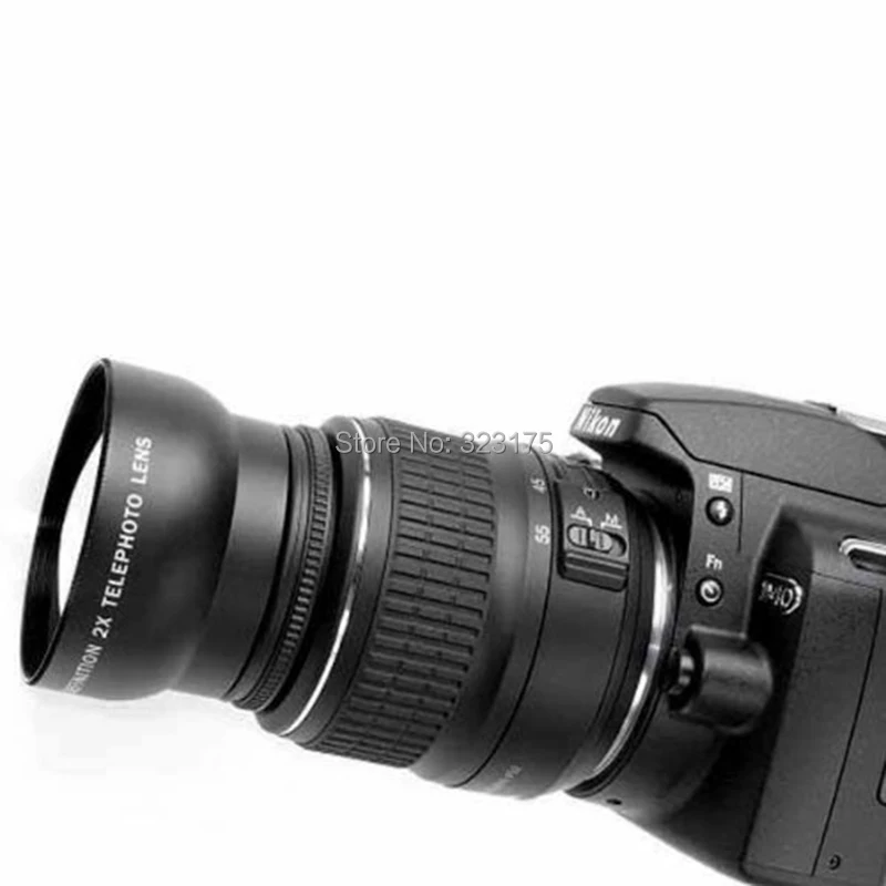 Neewer 52 мм 2.0x HD телеобъектив для Nikon канона сони Pentax цифровых зеркальных камер с