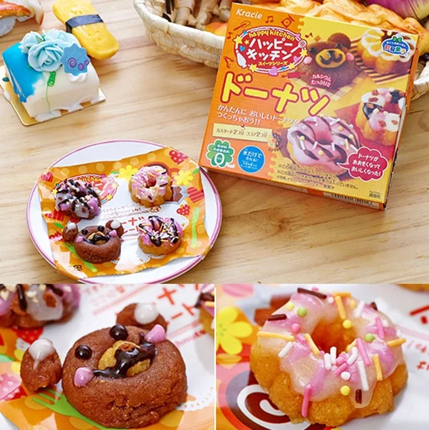 DIY Kracie Popin Кук конфеты тесто игрушки. Лапша пельменей пончик животных зоопарк счастливая кухня Японская еда конфеты закуски приготовления ramen