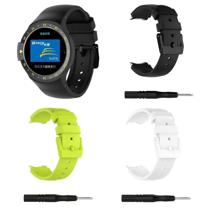 Силиконовый сменный ремешок для часов браслет Ticwatch S Smartwatch Knight|Смарт-аксессуары| |