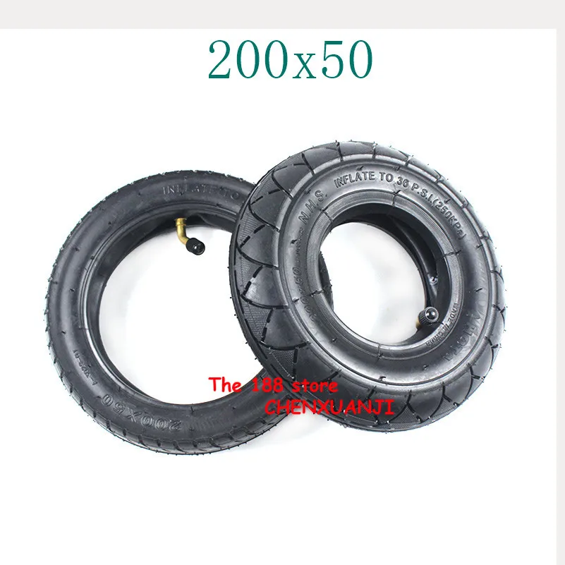 

2 types of Electric scooter tyres 200X50 enlarged inner and outer tyres mini folding electric car inner and outer tyres fittings