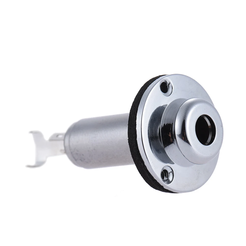 Acoustic Electric Guitar Mono End Pin Endpin Jack Socket Plug 6.35mm 1/4 Inch Copper Material with Screws Parts | Спорт и