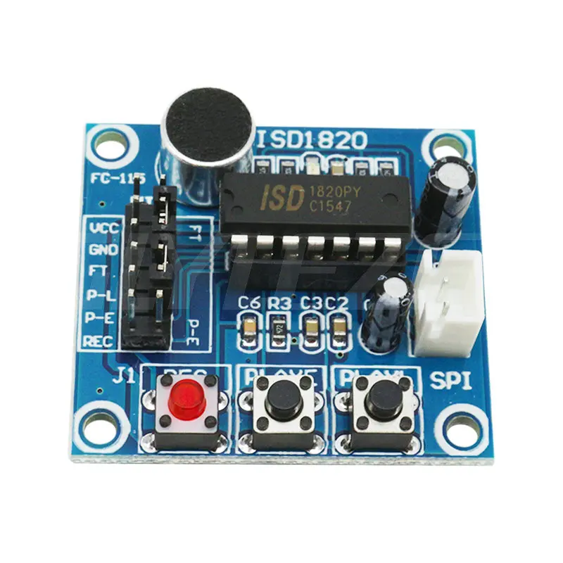 Записывающий голосовой модуль Glyduino ISD1820 голосовая запись звуковой сделай сам