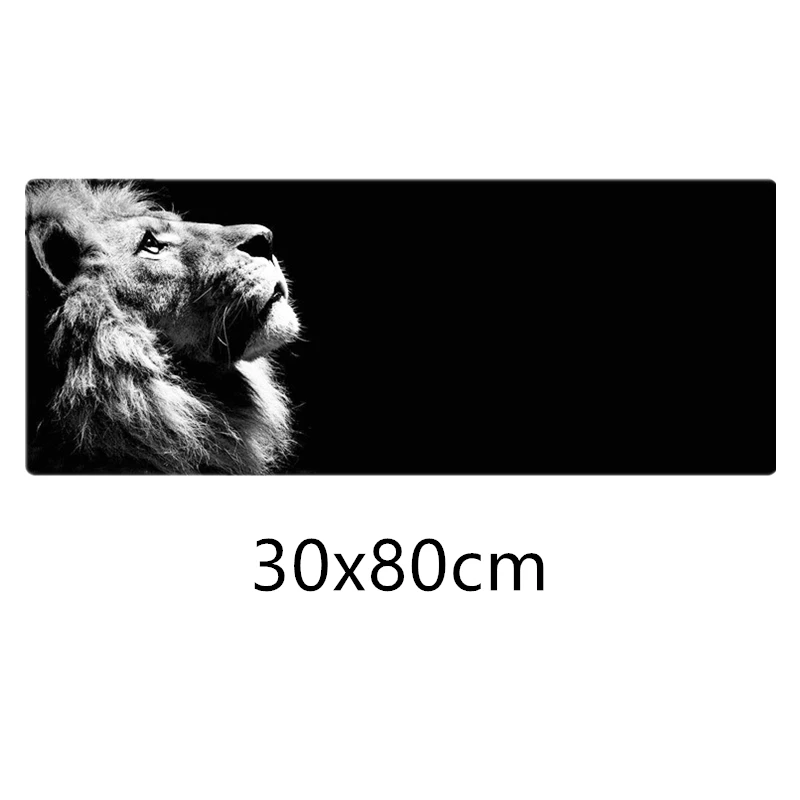 lion Большой игровой коврик для мыши 300x800x2 мм коврик для игровой мыши нескользящая резиновая основа коврик для мыши для ноутбука компьютера и ПК настольный коврик для клавиатуры - Цвет: lion