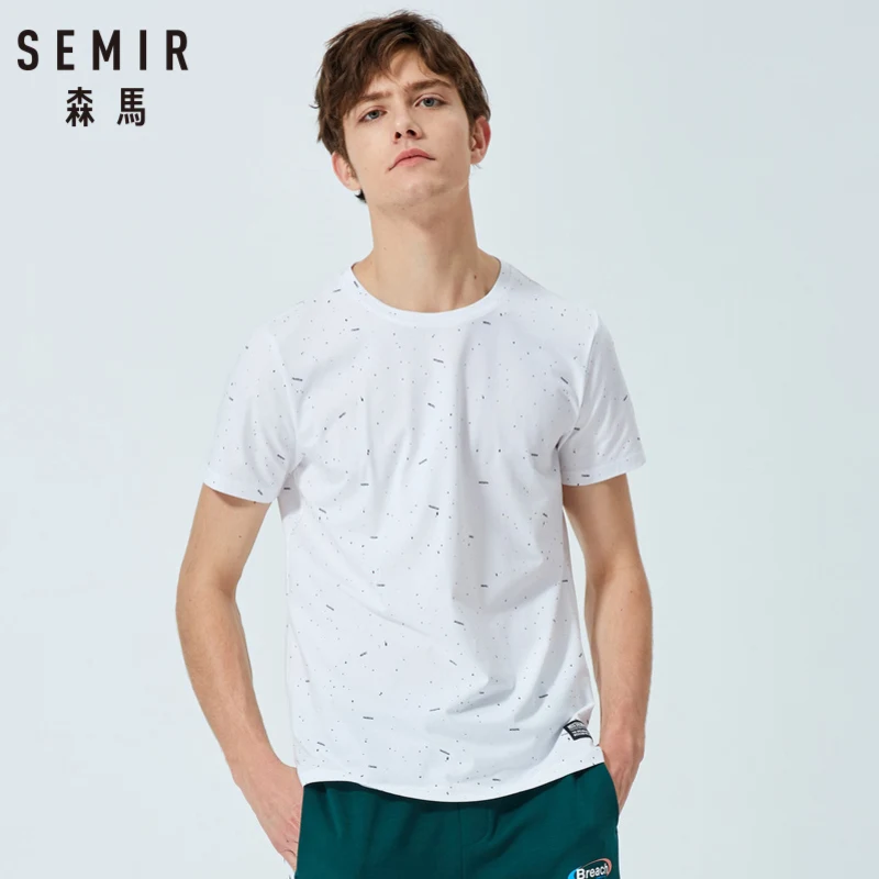 Футболка SEMIR мужская с коротким рукавом приталенная Повседневная рубашка
