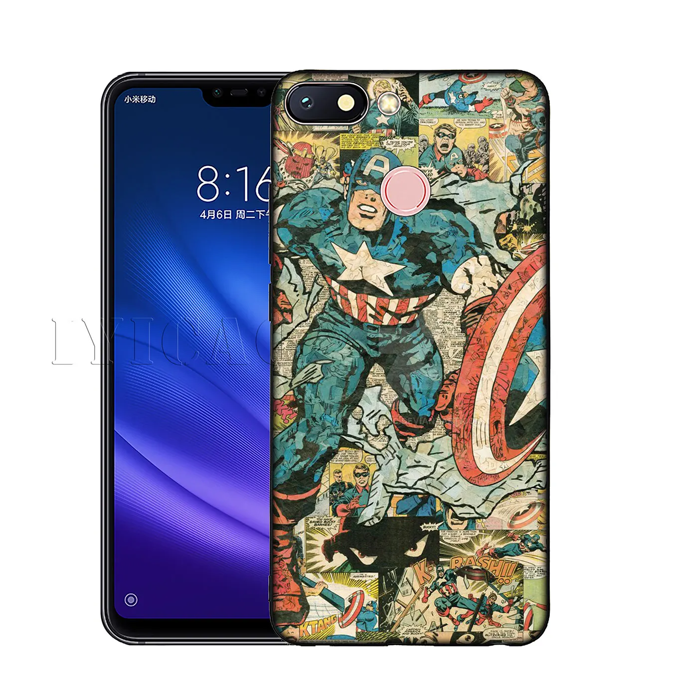 IYICAO Captain America Marvel Soft Silicone Phone Case for Xiaomi Mi 10 9 9T CC9 CC9E 8 SE A3 Pro A1 A2 Lite 6 pocophone f1 |