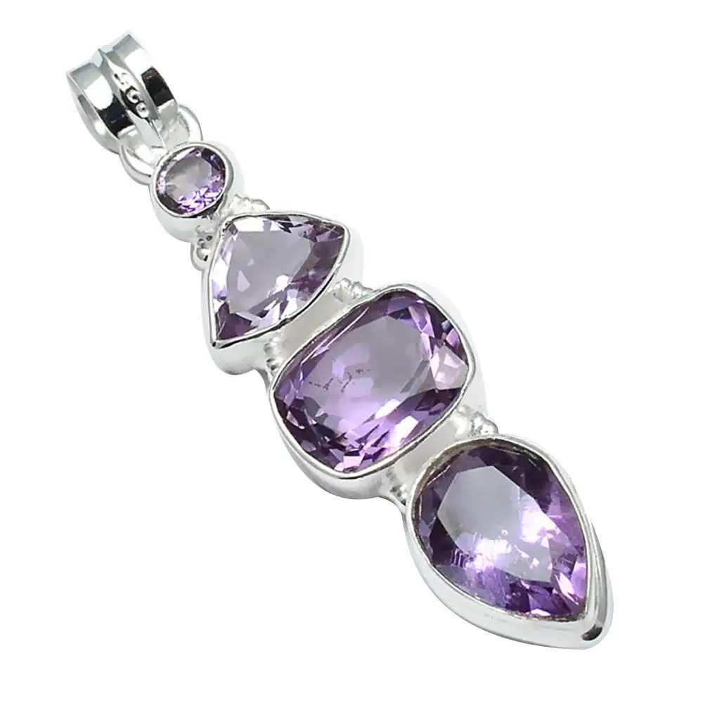 

Nature Amethyst Pendant 925 Sterling Silver, 55 mm, MHBAP5715