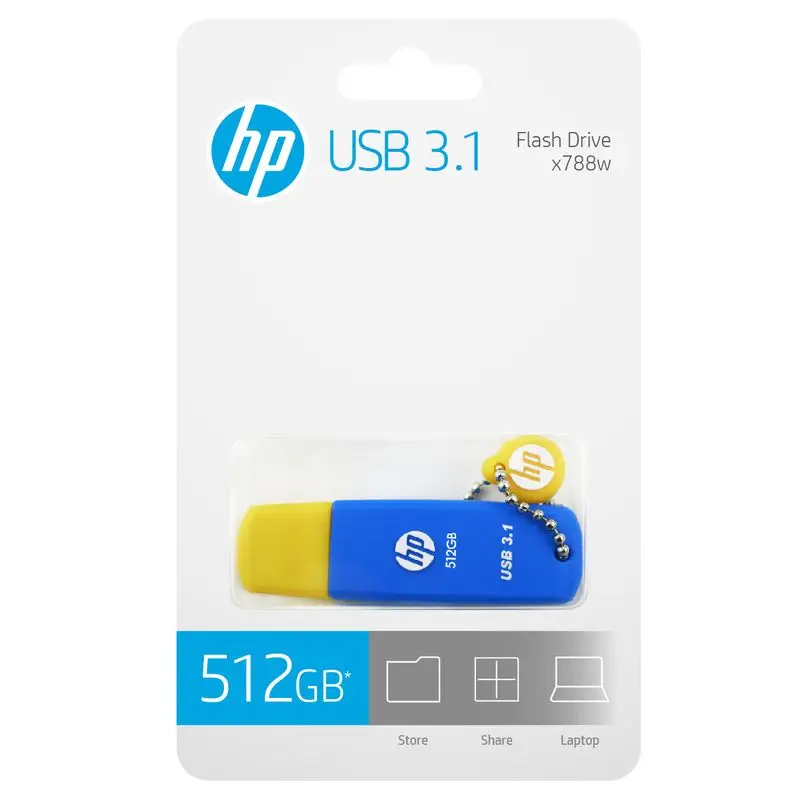 

Original HP Newest x788w USB 3.1 High Speed USB Flash Drive 32GB 64GB 128GB 256GB 512GB flash memory Pendrive Colorful body