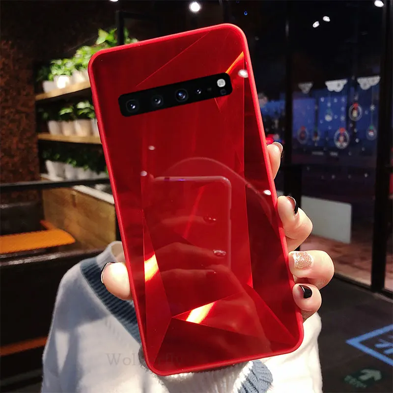 1 Зеркало Алмазный чехол для samsung Galaxy A50 A70 A30 A20 A10 M10 M20 M30 S10E S8 S9 S10 плюс J6 J4 Prime A8 A6 плюс A7 крышка - Цвет: 1