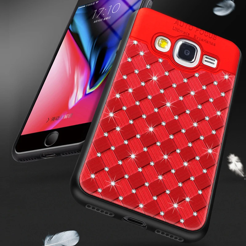 YonLinTan glitter diamond 3D coque cover case For Samsung galaxy J2 prime = Grand G530 g531 on luxury back Phone cases |