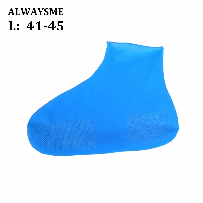 ALWAYSME/мужские, женские, детские, водонепроницаемые, противопылевые, противоскользящие ботинки на толстой нескользящей платформе, непромокаемые сапоги, обувь на каблуке - Цвет: Blue L 41-45