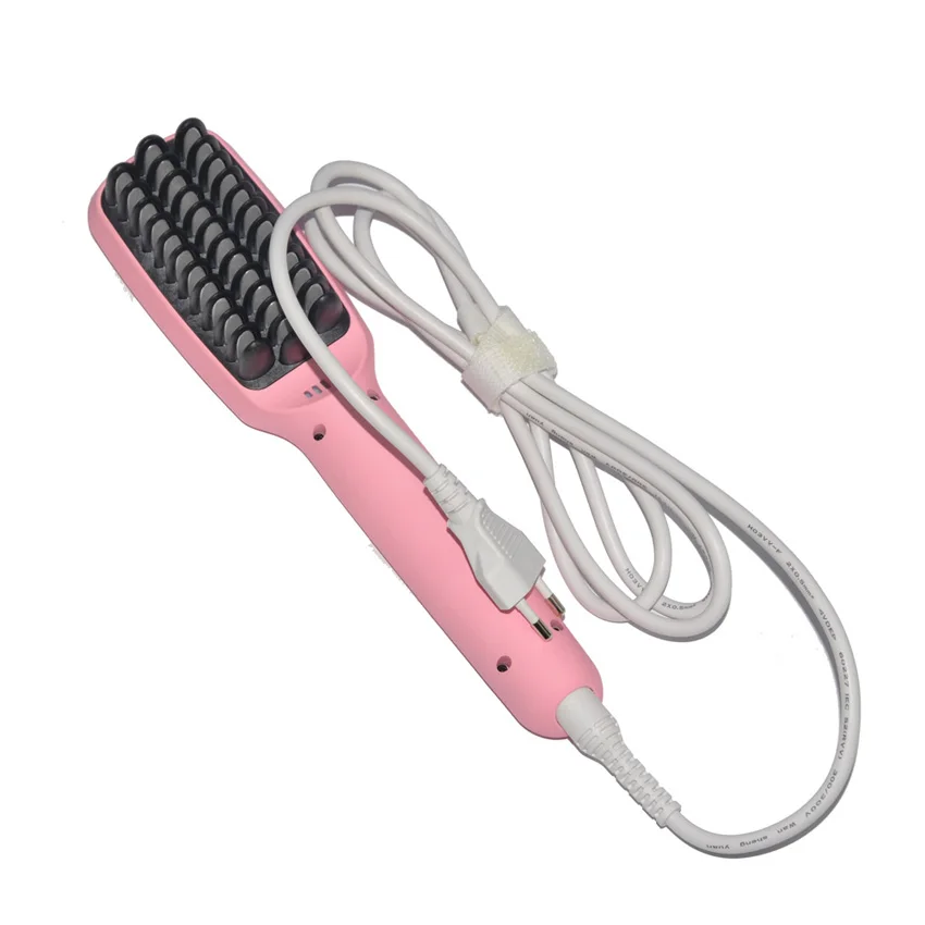 Цифровой электрический выпрямитель для волос с ЖК дисплеем расческа