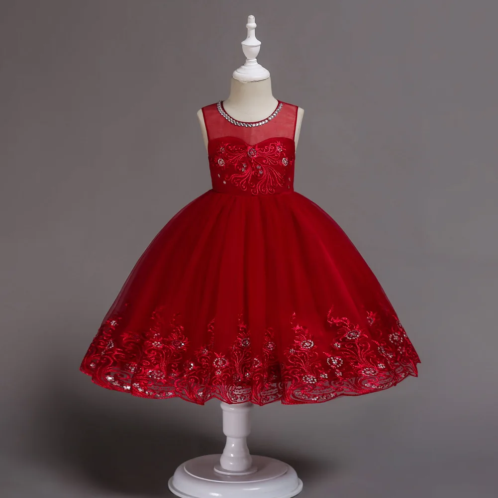 Коллекция 2019 года летняя одежда платье с цветочным рисунком для маленьких