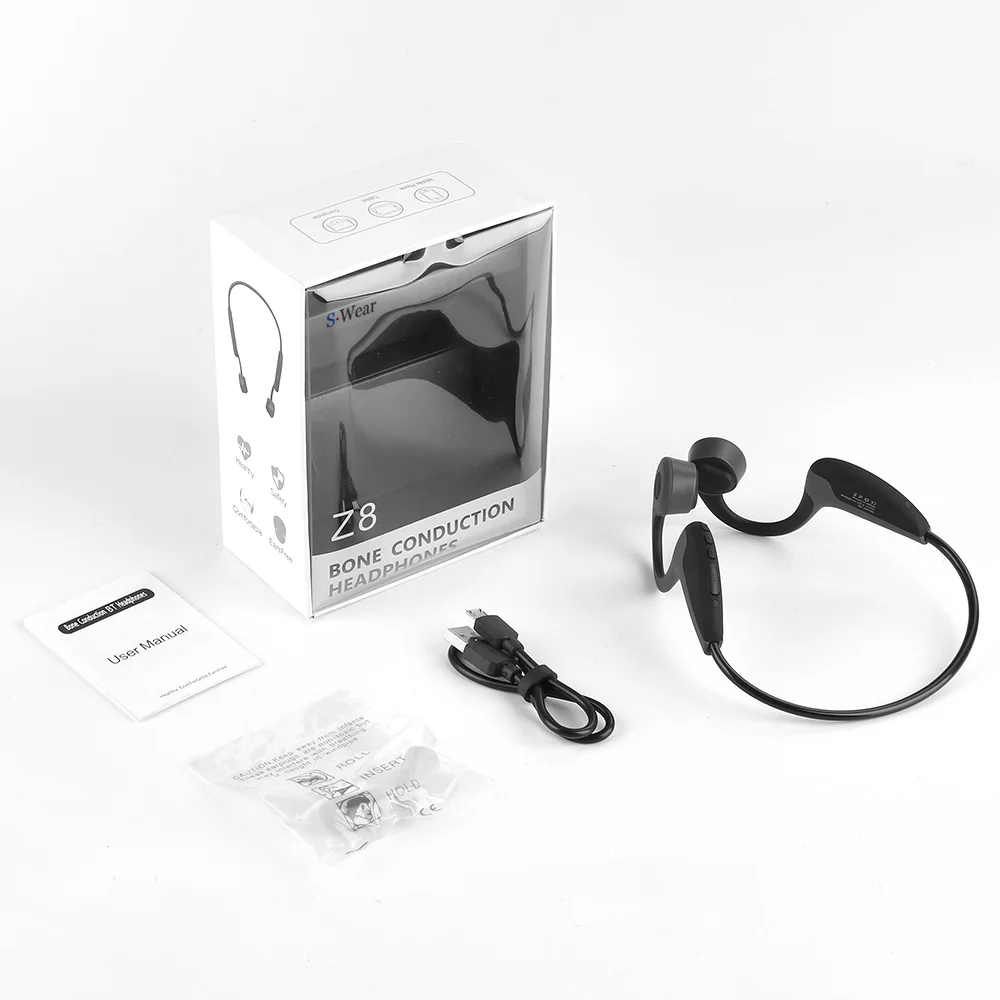 Bluetooth 5 0 S.Wear Z8 Беспроводные наушники с костной проводимостью для спорта на