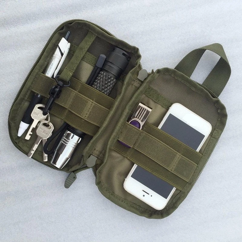 

1000D Nylon Tactical Bag Outdoor Molle Military Waist Fanny Pack Mobile Phone Key Military Bag Camping Hiking Travel Storage Bag