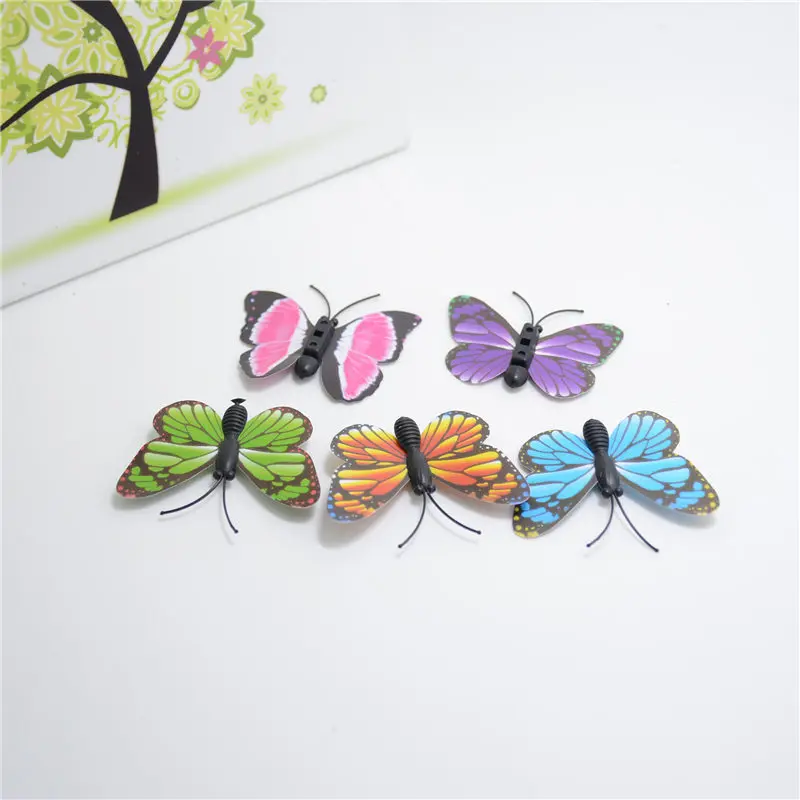 100 шт. пластиковые бабочки для рукоделия искусственные цветы | Дом и сад