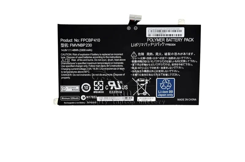 Оригинальный аккумулятор JIGU FMVNBP230 FPB0304 FPCBP410 для ноутбука FUJITSU Для LIFEBOOK U554 U574 UH554 UH574