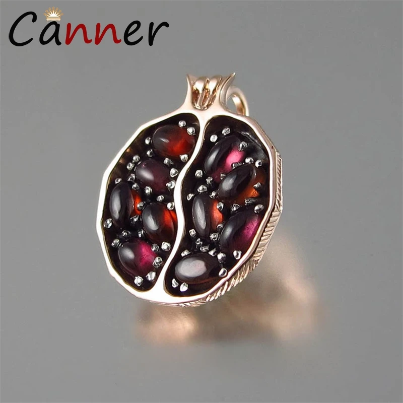 Rose gold Классическое ожерелье CANNER из граната, цепочка для женщин, ожерелье, подвеска/золото/серебро, натуральный камень, ожерелье, колье, FI - Окраска металла: Rose gold