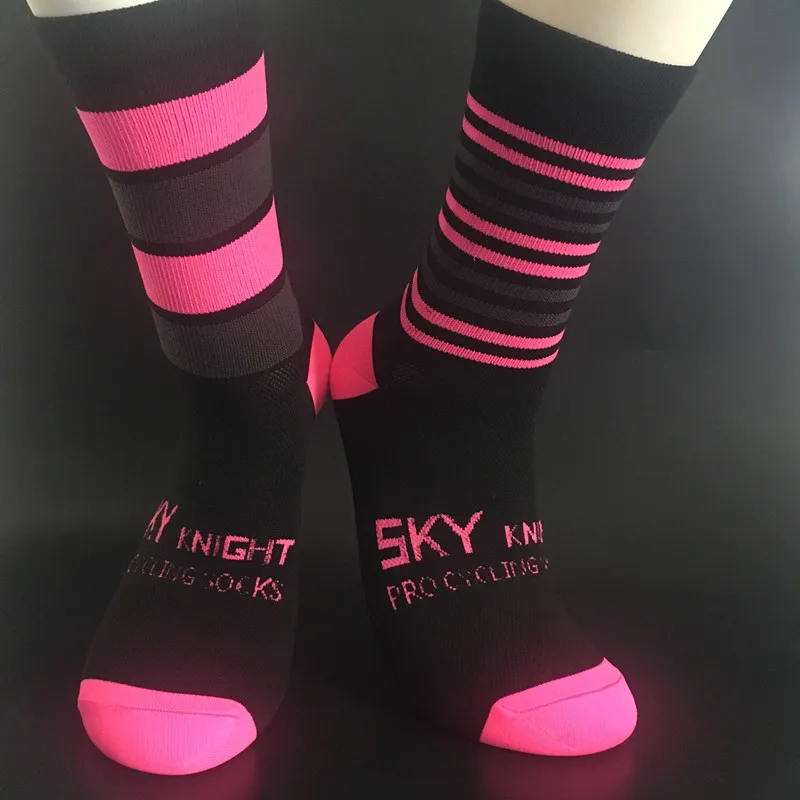 Велосипедные носки SKY KNIGHT с полосками для левой и правой ног спортивные бега