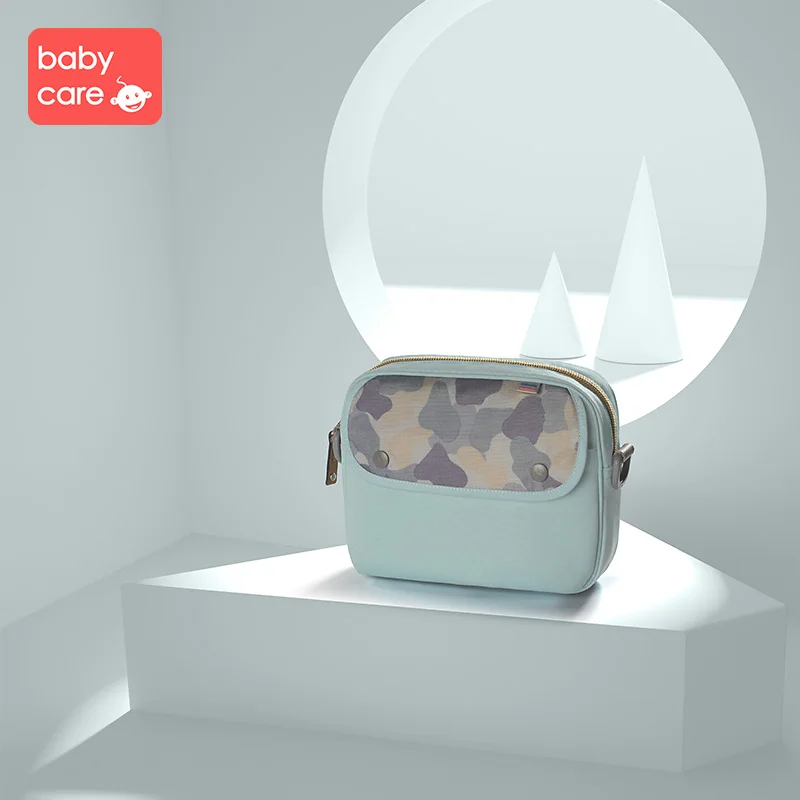 Многофункциональная сумка Babycare, Портативная сумка для подгузников с рисунком, маленькая вместительная сумка для путешествий, уличные поясные аксессуары для табурета - Цвет: Blue