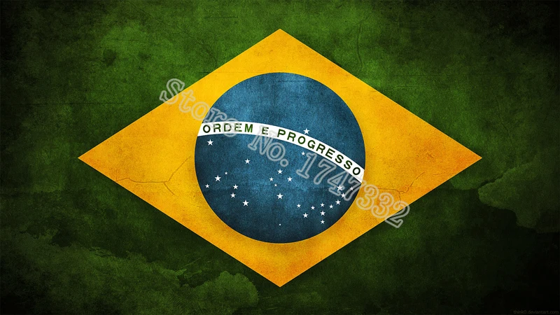 

Brazil Antique do the old Flag Retro Flag 3X5FT 150X90CM Custome Banner brass metal holes
