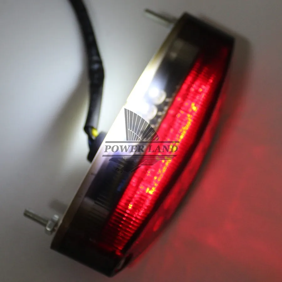 Universal Motorcycle Plate Light Rear Tail Brake Stop Lamp 28 LEDs 3W 12V Smoke Lens For ATV Honda CRF TRX ATC BMW KTM SX Harley |