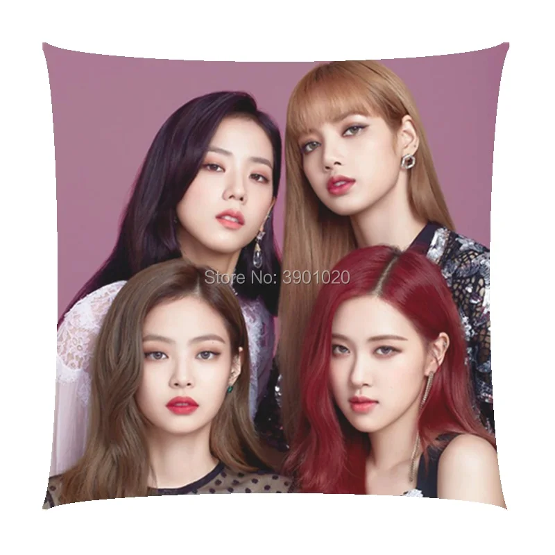 Girlfriend Jennie rose квадратная подушка kpop Blackpink подушки домашний индивидуальный подарок на день рождения