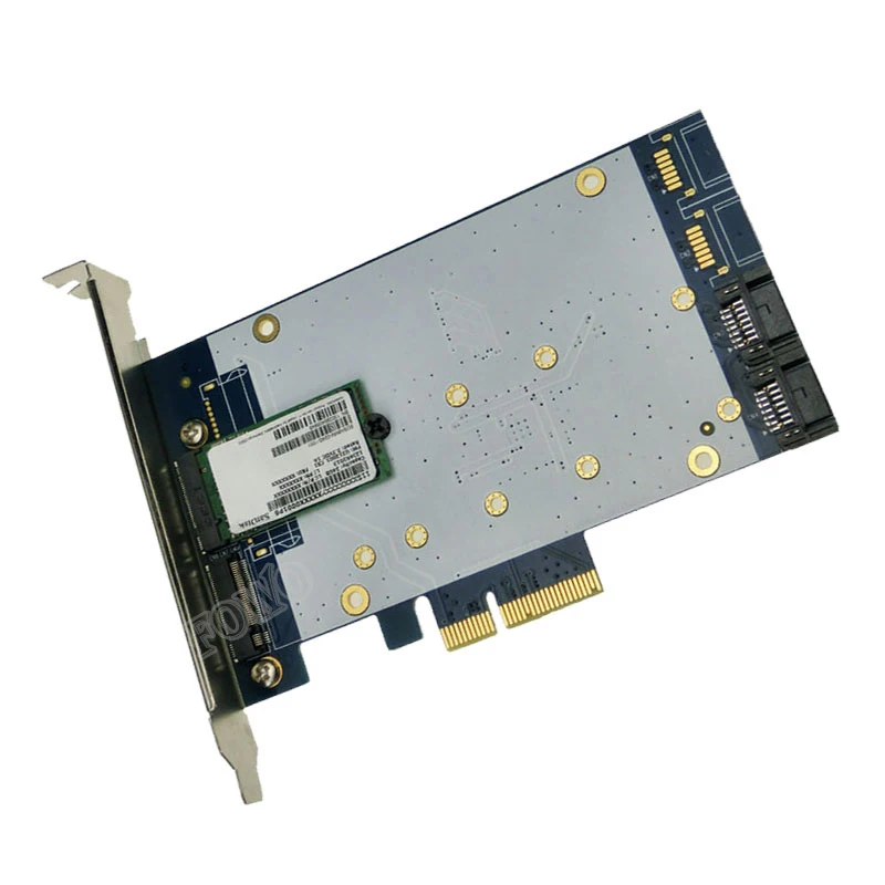 X4 PCIe на SATA 3 0 + B Ключ NGFF(m.2) RAID карта HyperDuo порт мультипликатор 88SE9230 SATA3.0 | Компьютеры