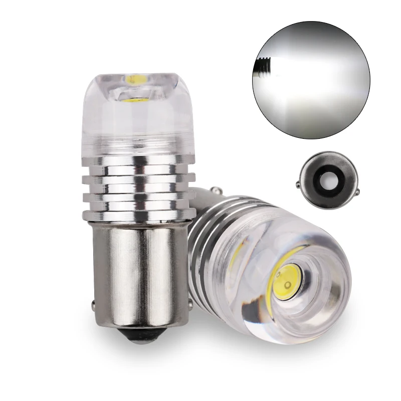 2 шт. Автомобильные светодиодные лампы 1156PY 7507 PY21W BAU15S 3W DC 12 В|blue light lamp|car lightlamp white |