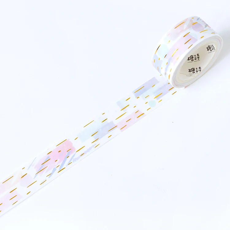 yiwangqiushui 1 шт. васи ленты DIY Kawaii свежий акварельный красно-коричневая бумага маскирующая лента декоративные клейкие ленты Скрапбукинг наклейки 2 см - Цвет: yiwangqiushui