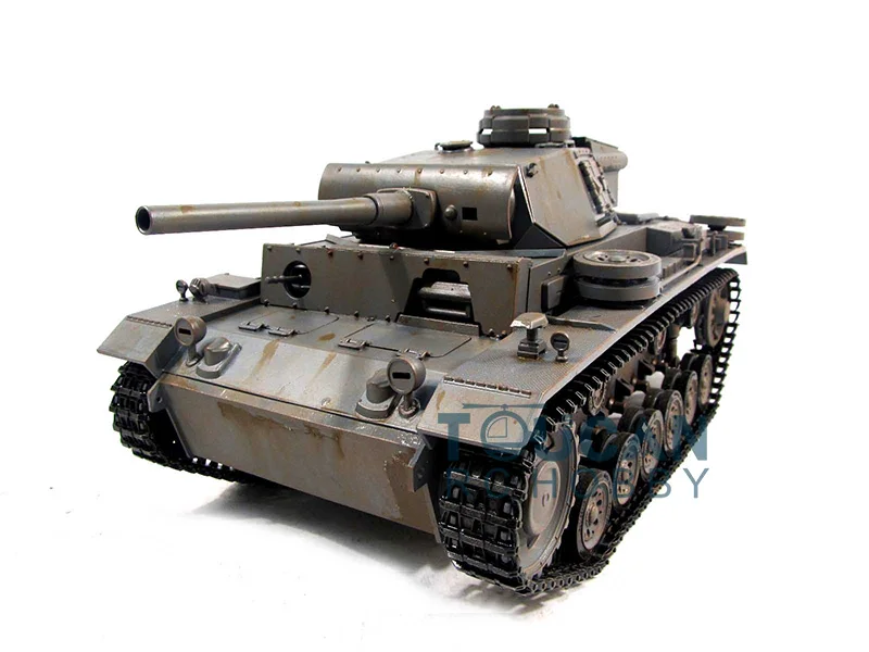 100% Металл Mato 1/16 Panzer III RC Tank KIT Модель BB Shooting серый 1223 TH00662|rc tank kit|rc tankpanzer iii |