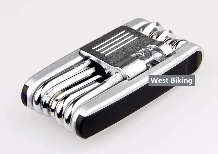 WEST BIKING, военный велосипед, мульти портативный комплект для ремонта шин, 13 в 1, набор инструментов для ремонта Mtb велосипеда, велоспорта