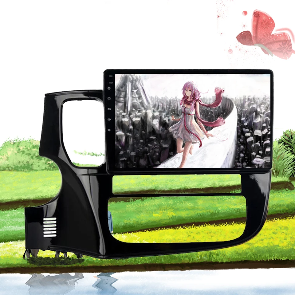 Восьмиядерный Android 10 0 автомобильный DVD плеер 2 Din радио GPS Navi для Outlander 2014 2015 2016 2017