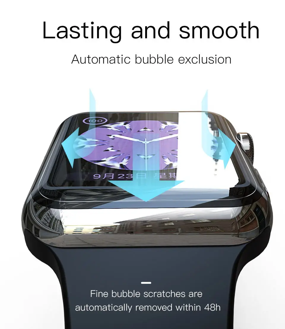 PZOZ для наручных часов iWatch, 4 3 гидрогель пленка полный Экран протектор Стекло для наручных часов Apple Watch, на возраст 1, 2, 3, 4, закаленная пленка HD с изогнутым краем и Стекло, 38, 42 мм, версия