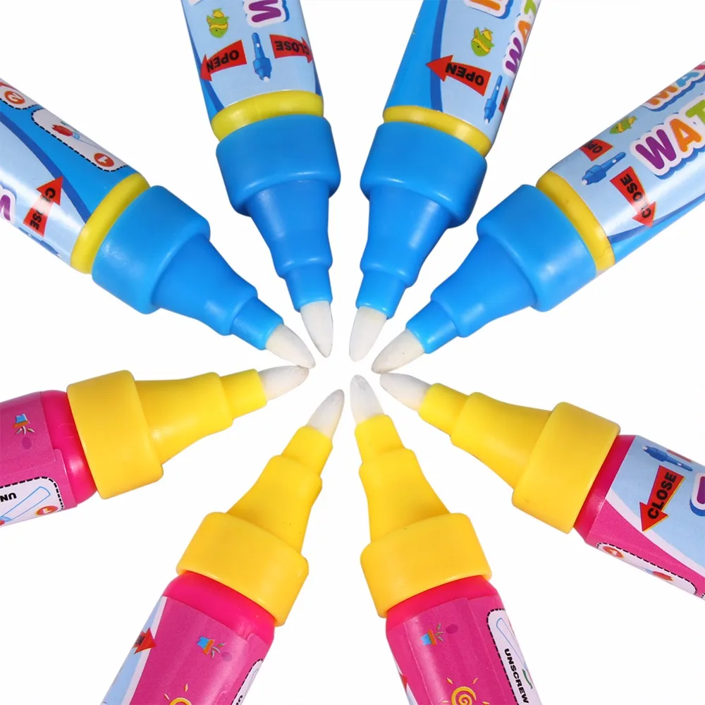 8 шт Волшебное перо детская Мат для рисования водная игрушка Детские краски